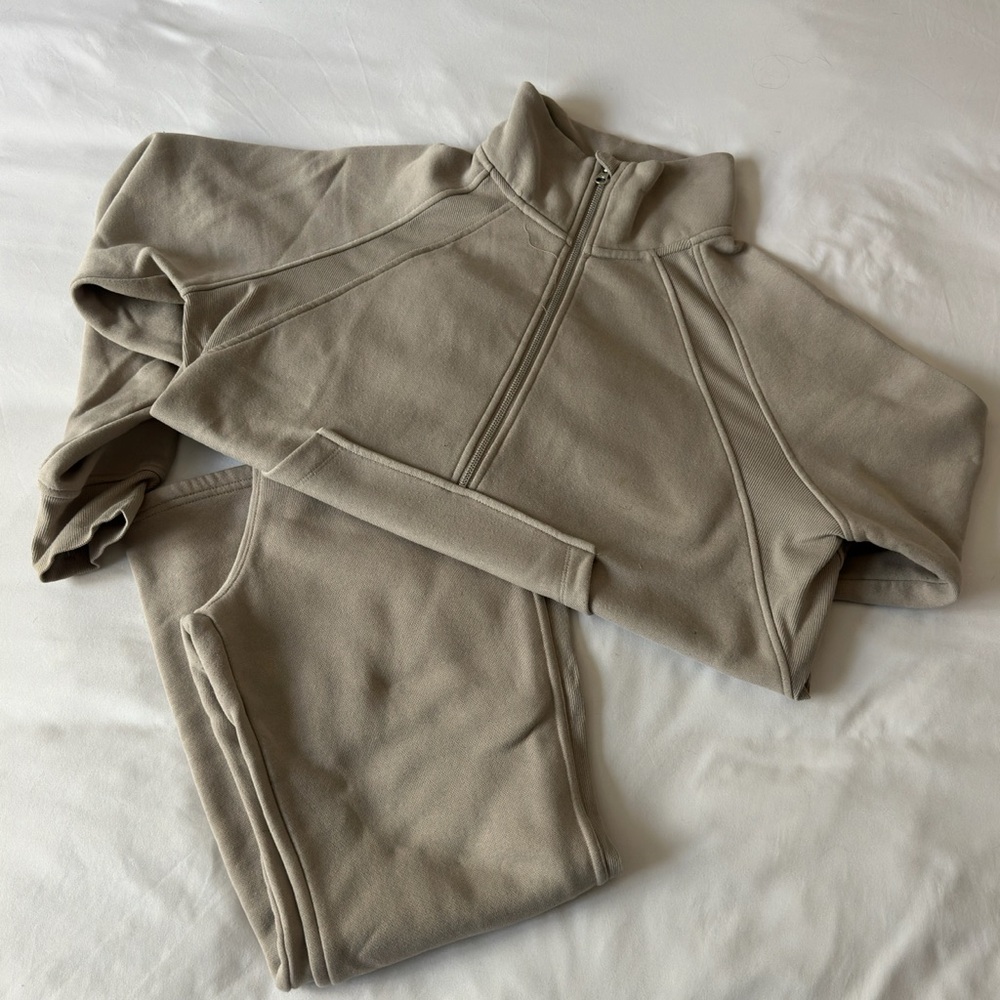 Taupe Track Pants & Joggers Set